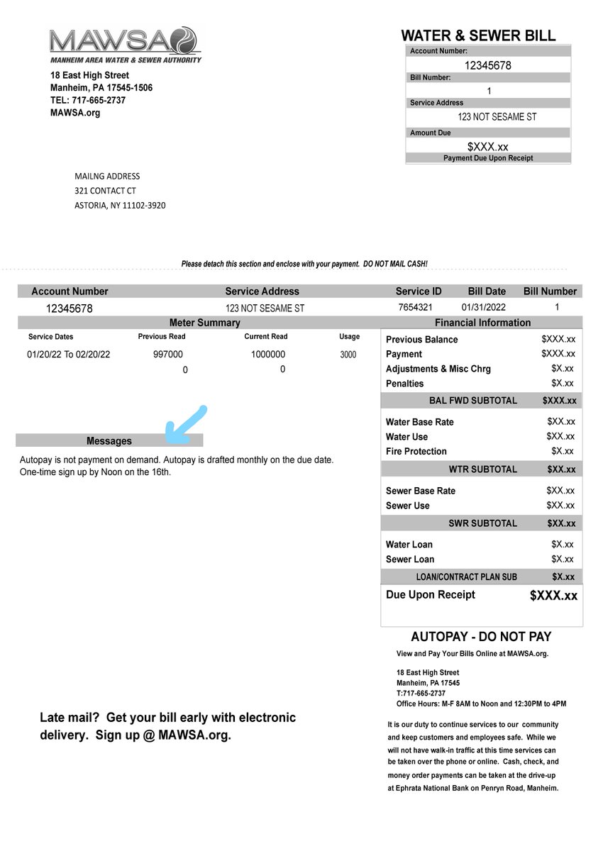 MAWSA_PA's tweet photo. #InsertAlert 
#StayInformed 
Be sure to read your on bill message and inserts to keep in the know. https://t.co/xEMZoVOByz