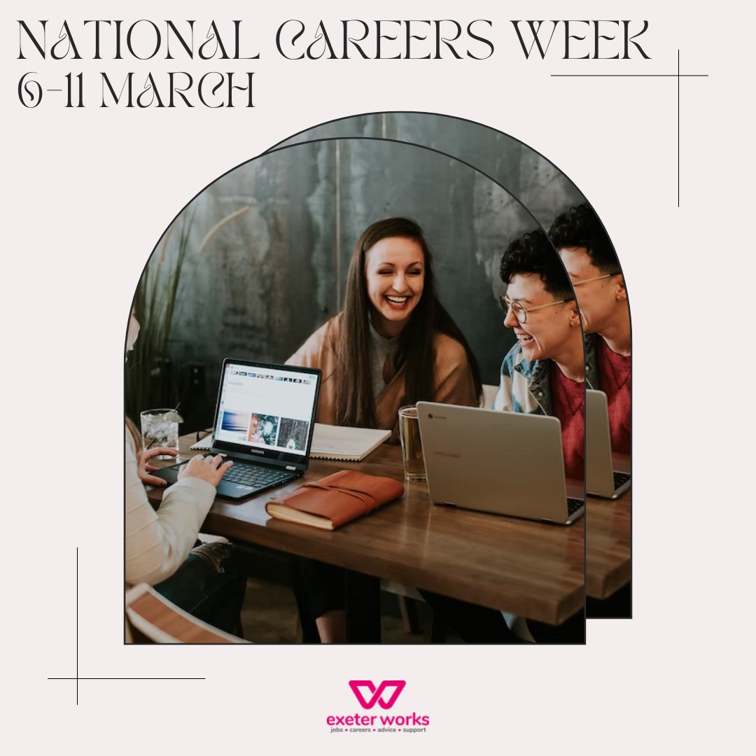 It's #NationalCareersWeek2023. Explore your career options right from your couch, at a virtual job fair.

No registration required. No data collection. Just 100s of opportunities at your fingertips.

🔗 ncw2023.co.uk

#ExeterWorks #ExeterWorksTogether #NCW2023