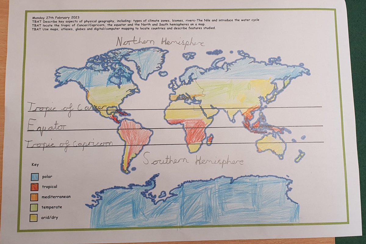 Y3OPS's tweet image. In Geography we have started learning about climates and biomes. This will help us in English when we write non-chronological reports #Geography #English #linkedlearning