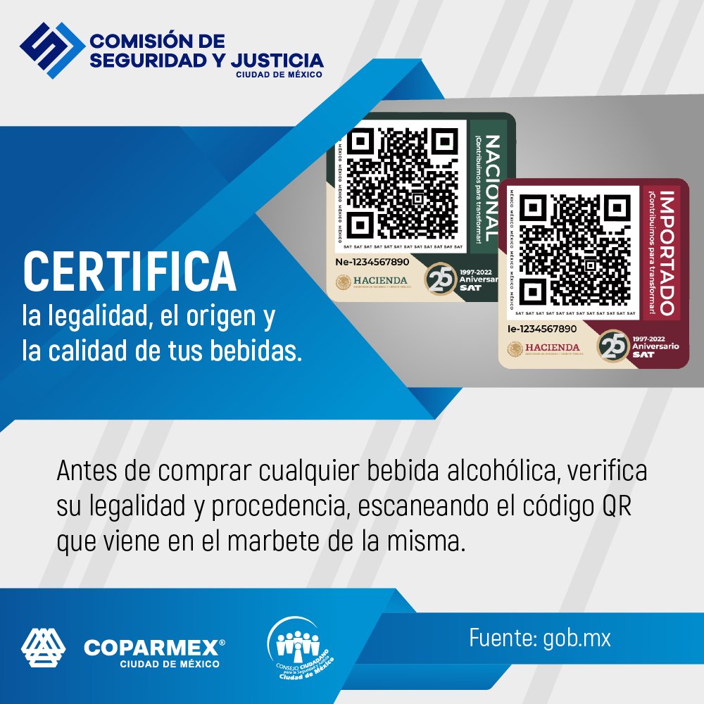 🥃 ¡No tomes a la ligera tu #seguridad! Aprende a verificar la legalidad y el origen de tus bebidas.
