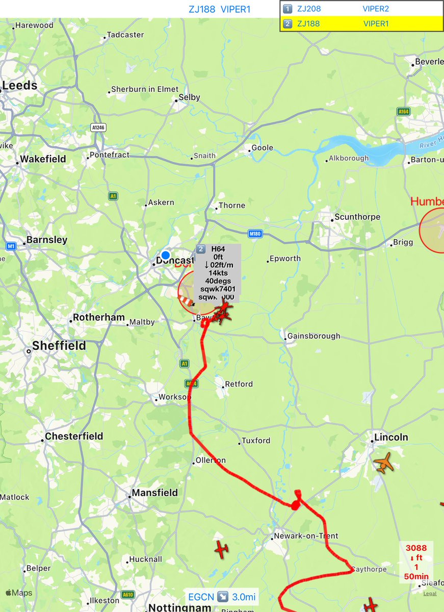 amagicdrag0n's tweet photo. #realadsb Type: #H64 Tail: #ZJ188 Callsign: #VIPER1 Icao: #43C251 β’ 3mi Southeast of #EGCN Doncaster Sheffield, UK β’ https://t.co/xVVAt3FcQ6