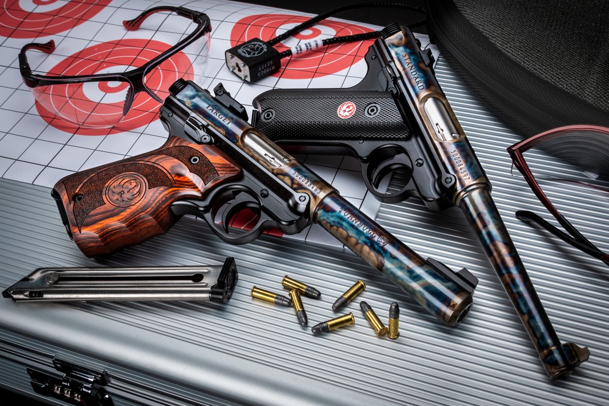 ShootHistory's tweet photo. The NSSF launched a campaign in 2019 aimed at encouraging firearms enthusiasts to get new shooters and hunters involved in the shooting sports. We think pistols like the Ruger Mark IV are an awesome way to do that. Who will you bring with you to the range? https://t.co/CSmCMEO4zw https://t.co/gwpuEJ4SUG