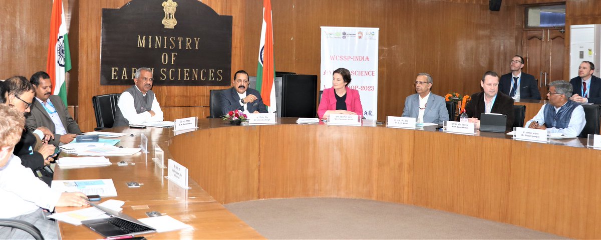 ncmrwfmoes's tweet image. Today the 4th "Weather and Climate Science for Service Partnership-India" (WCSSP-India) Annual Science Workshop–2023 begins. During the week-long workshop, participants from India and UK will review the progress of collaborative work(s) and discuss future plans. #WCSSP