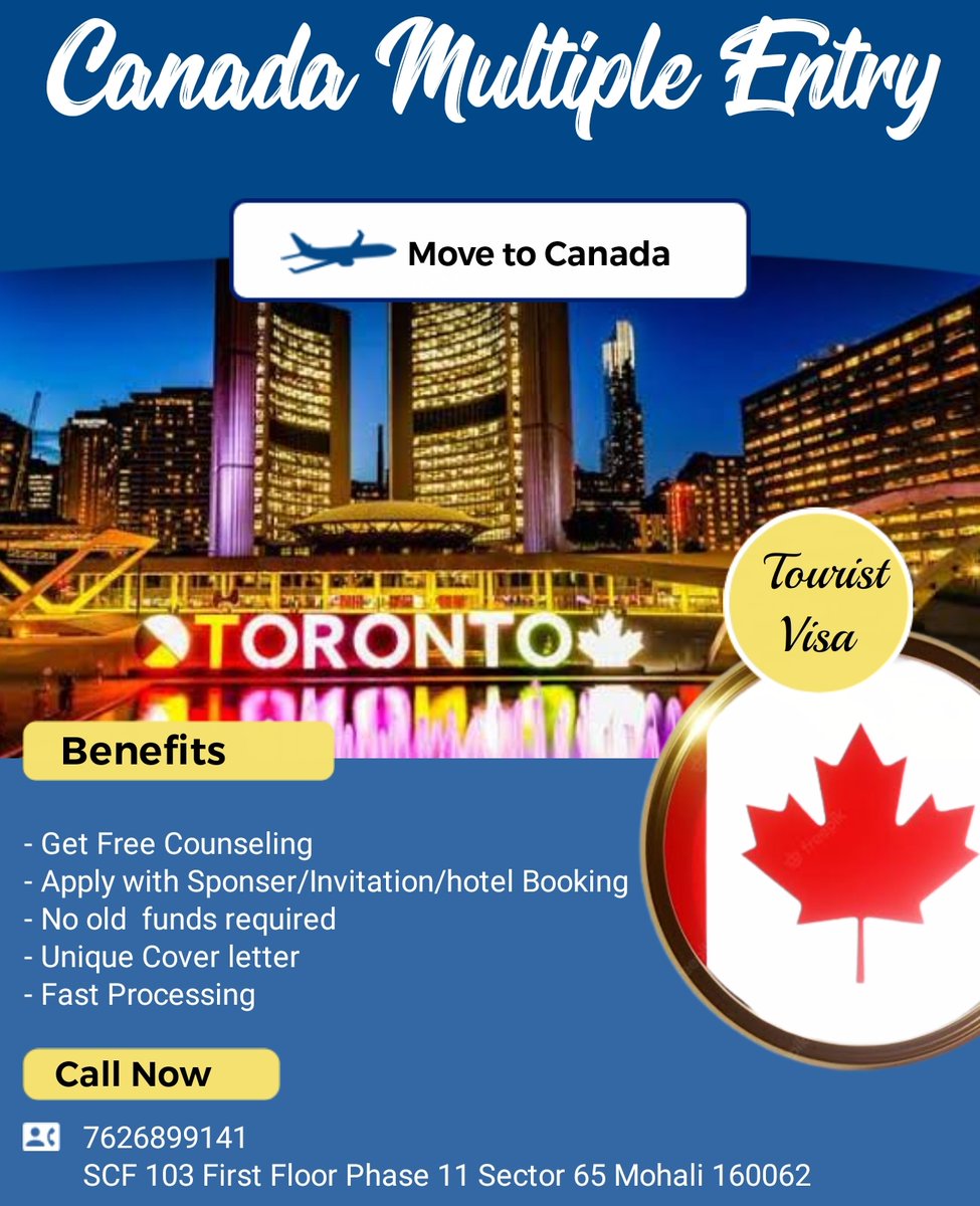 MasterG87778874's tweet image. Apply for Canada multiple entry
Move to Canada
Call now 7626899141
masterguider.com
#masterguider #Canada #canadatourist #tourism #tourist #visa #immigartion