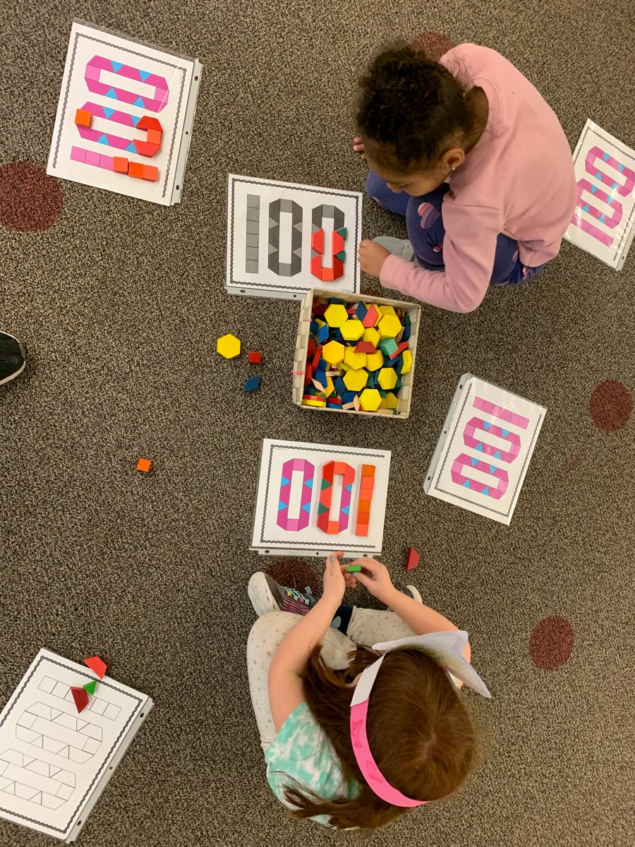 I love this activity!💜Teaches students problem solving skills while working with puzzles and various 2D shapes for later grades!🧩💠 My students loved doing this <a href="/stringerbees/">Arthur Stringer PS</a> for the 100th day of school! 💯@EY_uwindsor