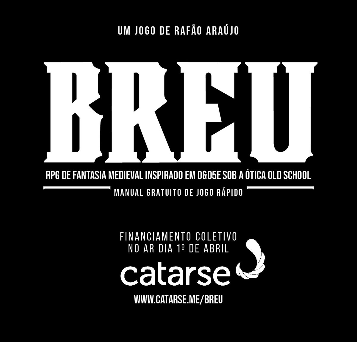 luz_editora's tweet photo. Depois de muito tempo quietos por aqui, voltamos com um jogo novo pra vocês.
Link para download: https://t.co/Z4pZxtgfXy

BREU é um jogo OSR inspirado no D&amp;D5E escrito pelo Rafão Araújo da @LampiaoGS e tá uma delícia de jogar! O Financiamento Coletivo vai ao ar no dia 1º de abril https://t.co/T1B1Zy9FaY
