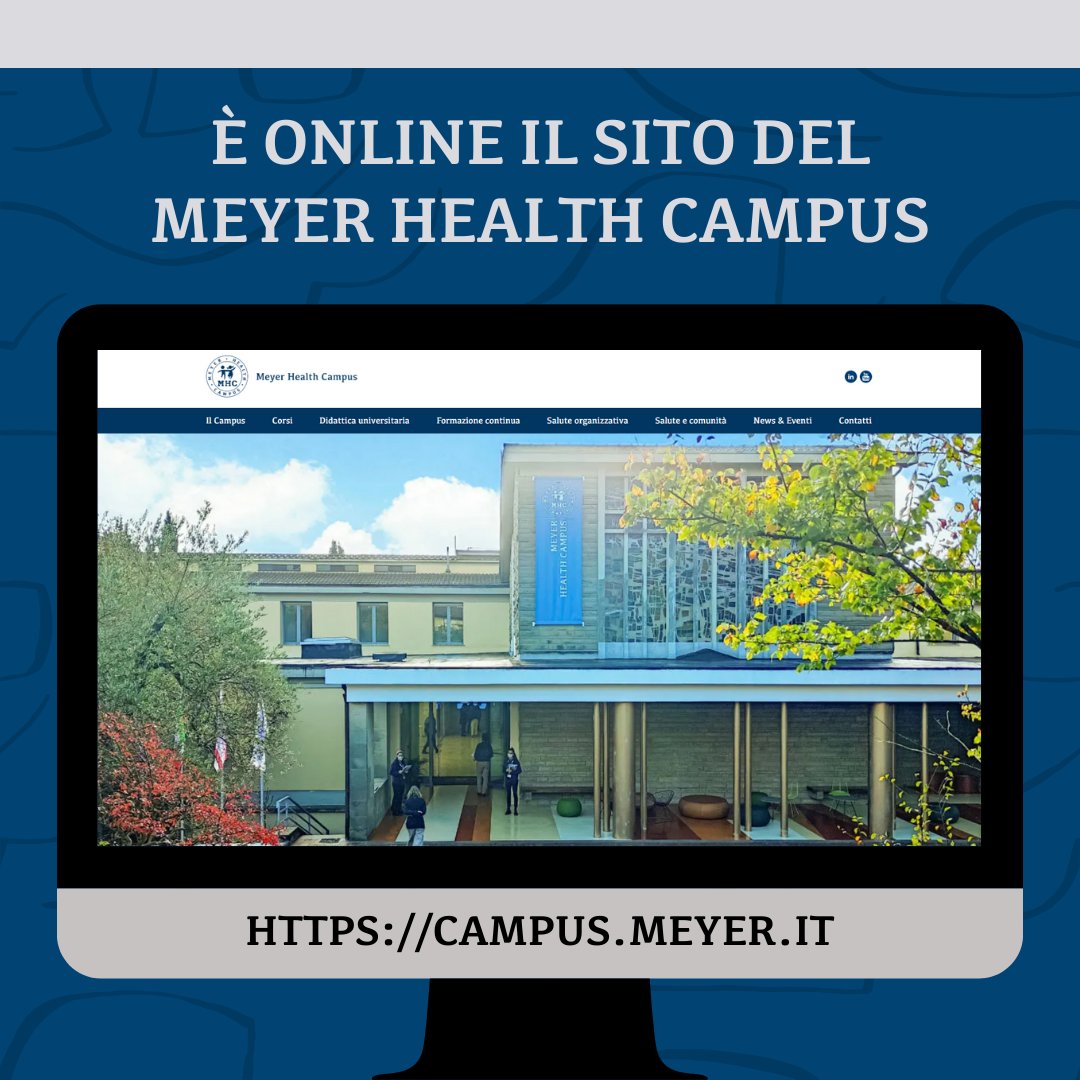 CentroSIMMeyer's tweet image. campus.meyer.it

È online il sito del #MeyerHealthCampus, con un'intera sezione dedicata al #CentroSimulazioneMeyer: campus.meyer.it/meyer-health-c…

Lì trovi anche le nostre newsletter (#SIMMeyer e #SIMYoung).

I nostri corsi (e altri) sono nella sezione 'Corsi'.

Buona visita!