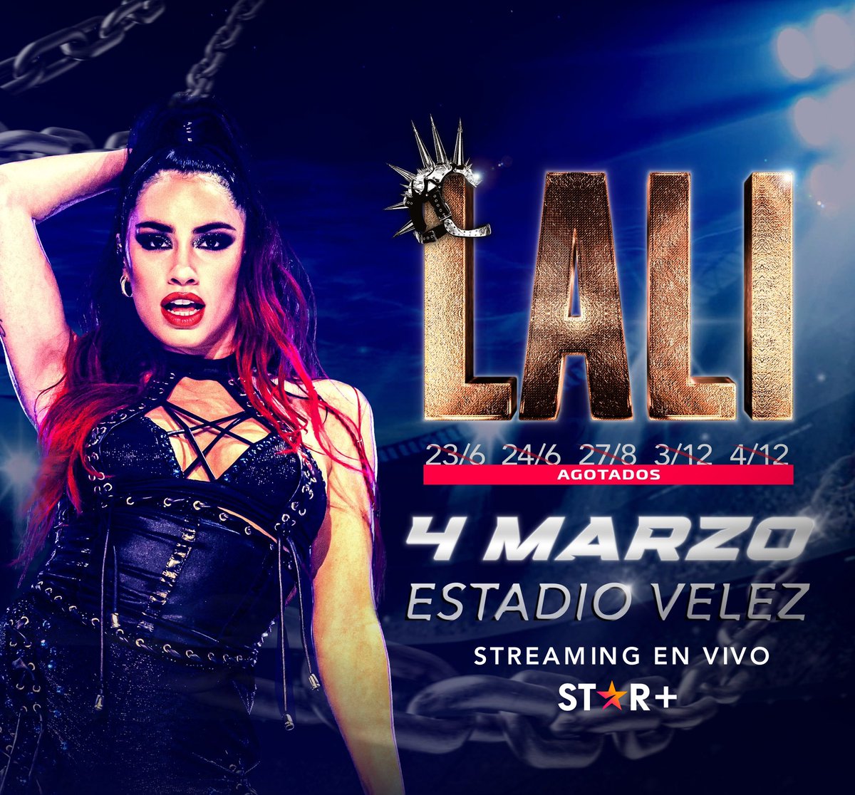 myhululatino's tweet photo. 🚨 ES OFICIAL | El show de @lalioficial en Velez, se transmitirá en VIVO para toda Latinoamérica por #StarPlusLA, el próximo 4 de marzo. https://t.co/Fm83HZB4Ut