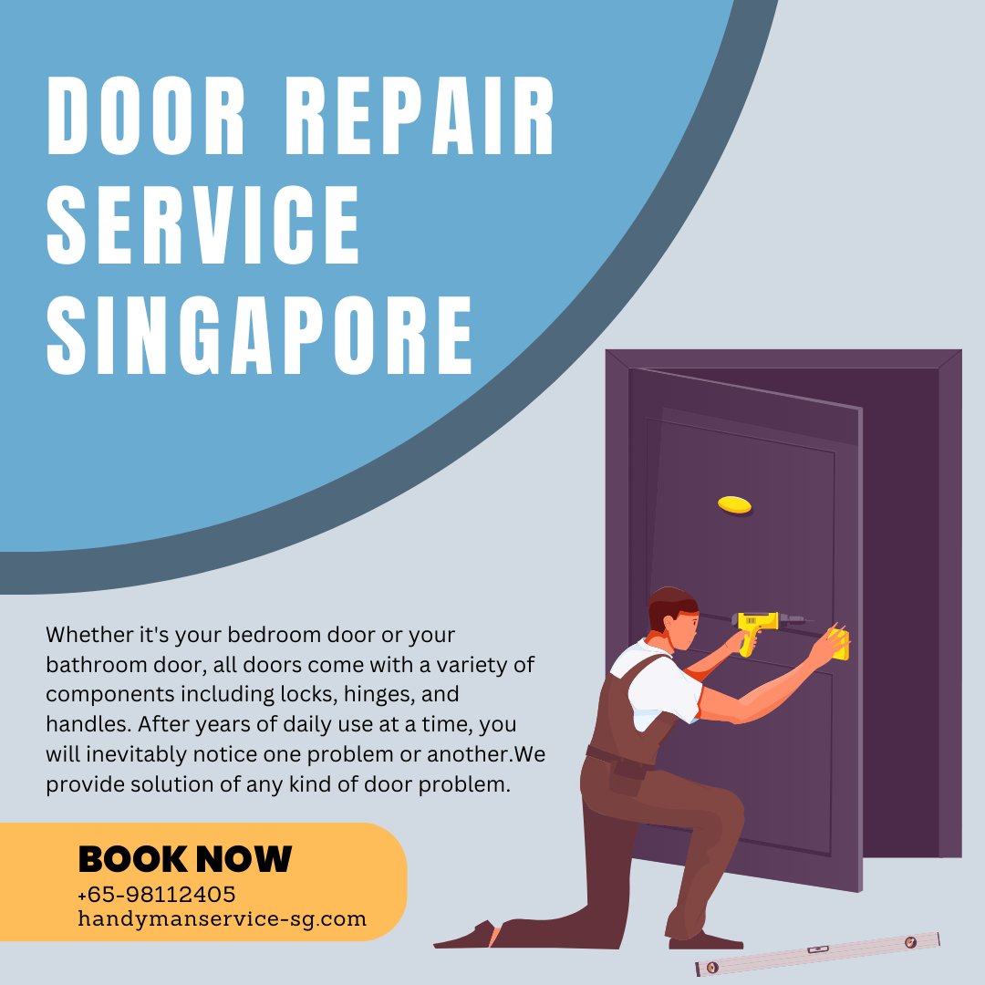 hndymanservice's tweet image. Door Repair Service | Door Repair Singapore | Sliding Door Repair | Call Us +65-98112405

#doorrepair #slidingglassdoors
