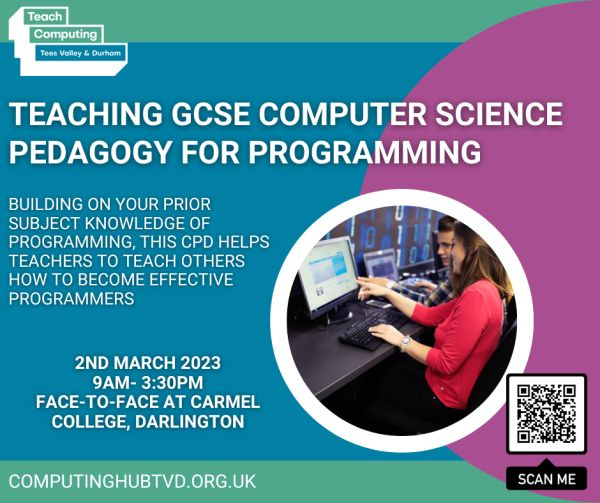 CompSciRoberts's tweet photo. Later this week, I'm delivering some face-to-face CPD on the best way to teach programming to students. Some #PRIMM, #SemanticWaves and #MatrixTaxonomy to get the discussions and best practice flowing!
Info and booking: https://t.co/1G4WJkK4QN https://t.co/ggvmxI5KEZ