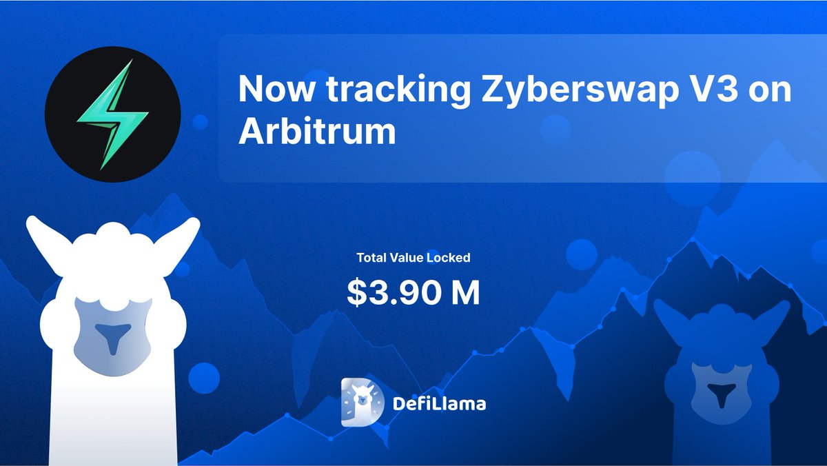 DefiLlama's tweet image. Now tracking @zyberswap V3 on @arbitrum 

ZyberSwap V3&apos;s Concentrated Liquidity feature allows liquidity providers to focus their liquidity within a specific price range, resulting in increased capital efficiency and reduced impermanent loss
