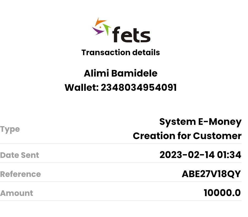 delealimi's tweet photo. ⁦@fetswallet⁩   I’m still waiting for this deposit to be credited to my wallet concerning 14/2/2023. https://t.co/oinsiBHXig