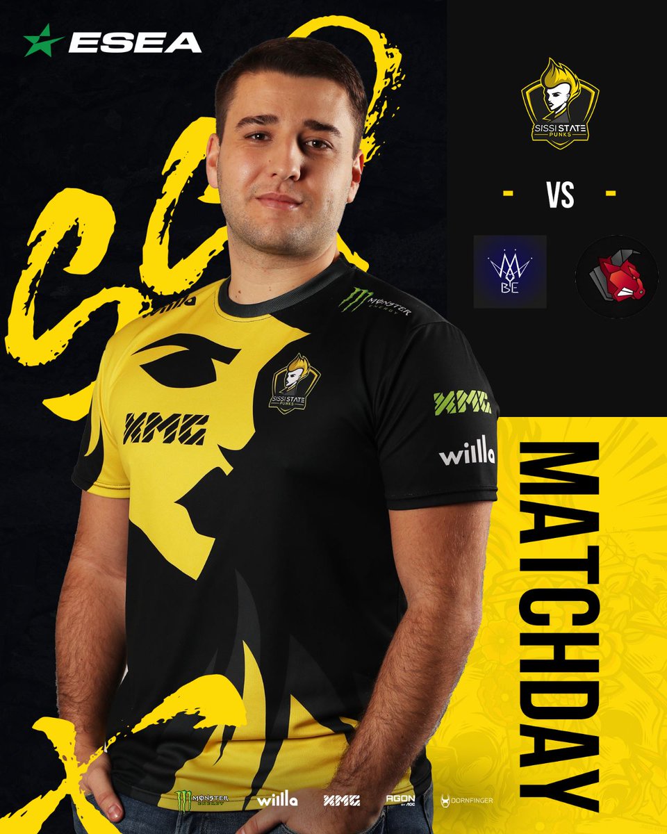 SissiStatePunks's tweet photo. Today is @ESEA double Matchday time! 🤘
We are slowly moving towards the end of the league and of course we want to pick up a few more wins!
🆚#MayBe-
⏰19:00 CET
🆚#CYBERMD
⏰21:00 CET
📺https://t.co/vz1rikscgA
🎙️@NAFseNCS
#SSPisPUNKROCK https://t.co/ConS0la3QX