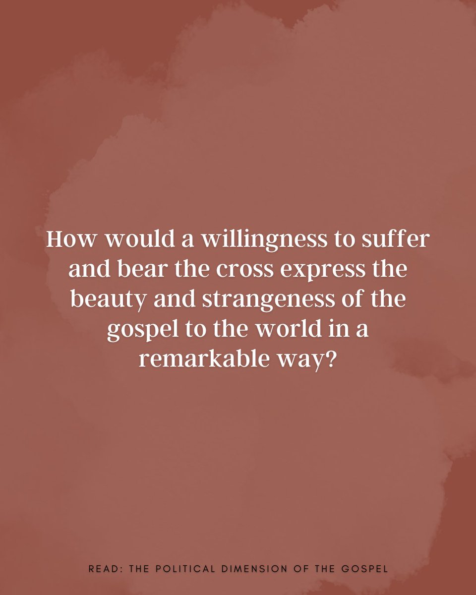 What if we willingly acknowledged that our cultural power might go away as part of the cost of following Jesus?

Read: "The Political Dimension of the Gospel" by Gao Hang, with a response by <a href="/BruceAshford/">Bruce Ashford</a>.