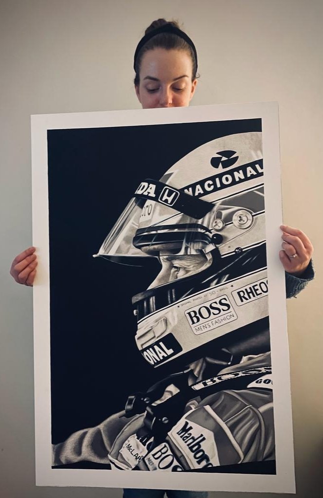 Limited edition prints of my drawing of Senna are available here!
emmacapenerart.com/products/ayrton