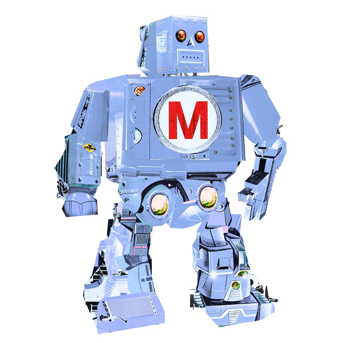 joaopombeiro's tweet photo. Robot Illustration for @makerfairelx
Digital Collage
2023

T-Shirt prints by @inkonografista 

#makerfaire #makerfairelx #lisbon #makermagazine #collage #collagist #digitalcollage #illustration #robot  #artwork #collageart #colagem #ilustração #tshirtdesign #joaopombeiro https://t.co/uSvWOL1z6x