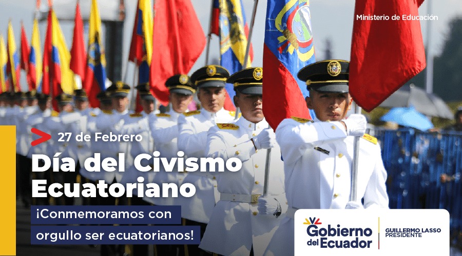 Educacion_Ec's tweet photo. ¿Sabías qué? 🤔El #27DeFebrero el Ecuador celebra 4 actos importantes 📆 👇🏼
Día del Civismo
Día de la Unidad Nacional
Día del Ejército Ecuatoriano
Día del Héroe Nacional

Recordamos la valentía y el liderazgo para construir el Ecuador del futuro. 🇪🇨

#TransformaciónEducativaEc https://t.co/kdOBXv4OcR