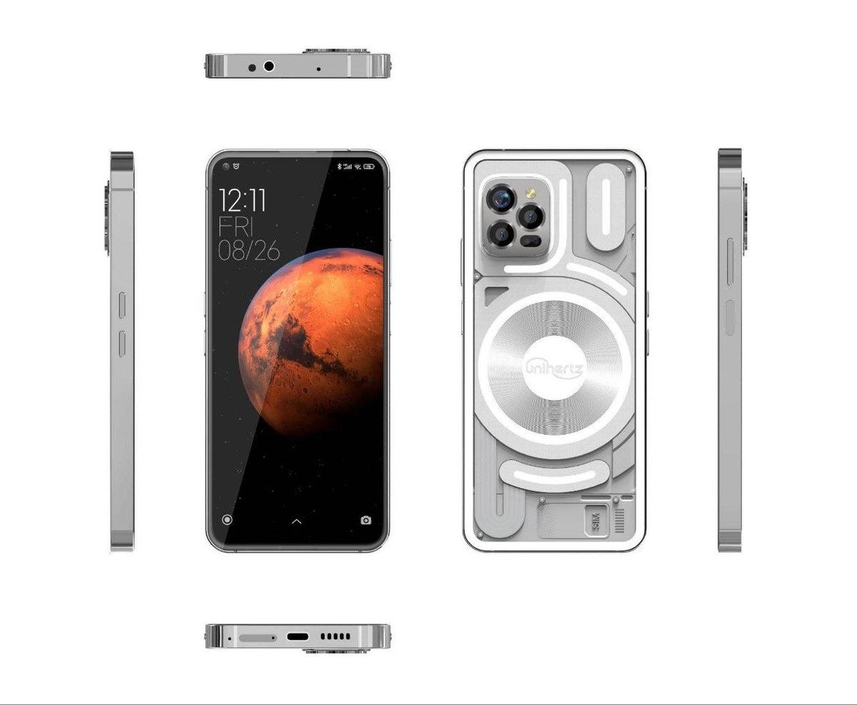 TechDocterz's tweet image. Unihertz Luna is shown in #MWC &amp;amp; will launch in March

MediaTek Helio G99
32MP Front | 108MP+2MP+20MP Night Vision Rear Camera
8GB LPDDR4x RAM
256GB UFS 2.2 Storage
5000mAh🔋
#Android12
Programmable Key
3.5mm🎧Jack
LED Light

Looks like Nothing Phone 1

Price less than $300