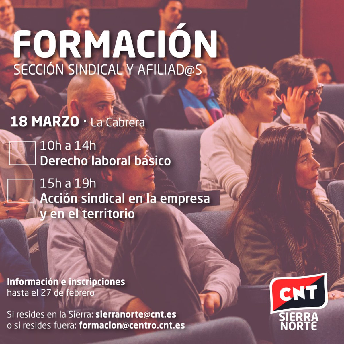 CNT_SierraNorte's tweet photo. ✊¡Apoya y difunde! 🤝 ¡Gracias!
🏴#AfiliateCNT
#elSindicatoQueNosProtege #OrganizateyLucha
🏴#CNTSierraNorte
❤️🖤#independientes ❤️🖤#solidarixs ❤️🖤#eficaces https://t.co/YLztTt12n6