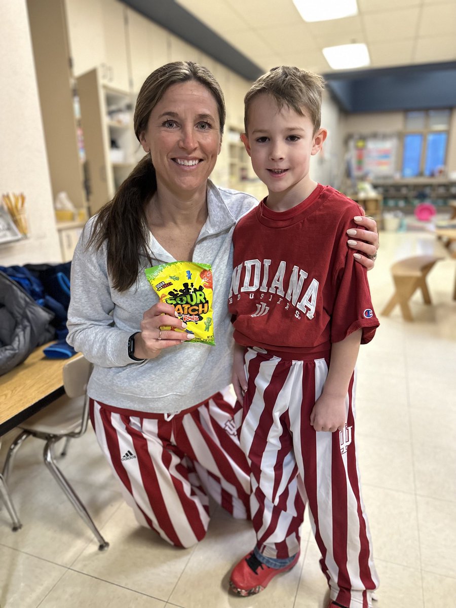 Cartycrew's tweet image. This cute little Purdue fan lost a bet with his teachers. All that red looks good on him!