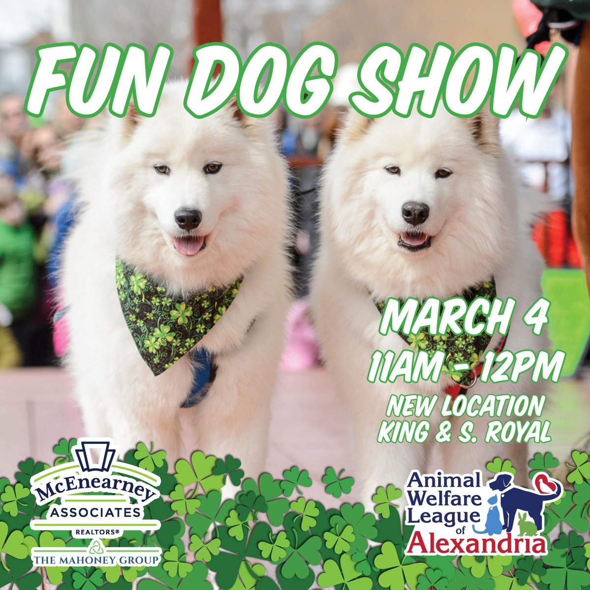 AlexAnimals's tweet photo. Make plans to join us for the #FunDogShow2023! Saturday, March 4 from 11 a.m. to noon. Link to participate: https://t.co/2K9dP2xXXq 
@McEnearney

 #alexanimals #alexandriava https://t.co/GQzpAgqkQD