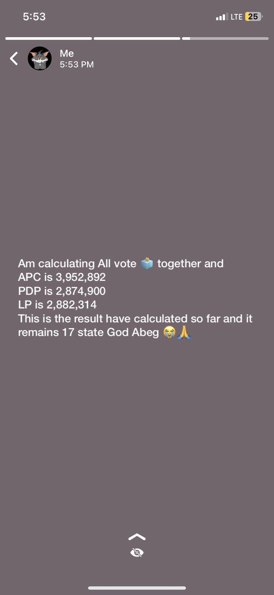 Am calculating it guyz if my data should like let it waste 2gb is gone 😭just for today Omo 💔but am not stopping no rigging I can calculate cos I don’t trust INEC 😒#electionresults2023 #PeterObi4President2023 #INECElectionResult