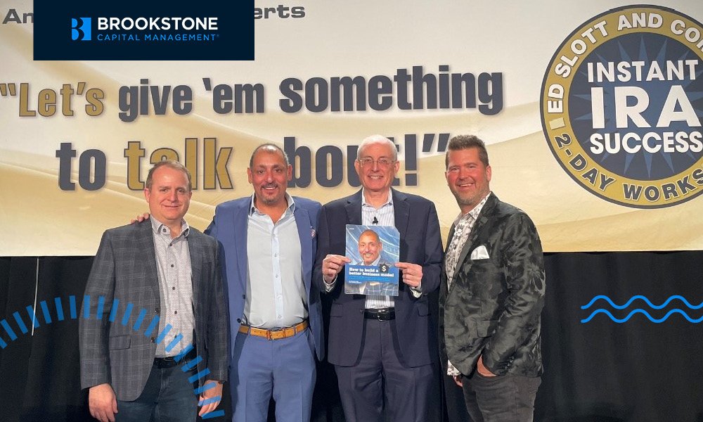 BrookstoneCM's tweet photo. Proud Platinum Sponsor at Ed Slott and Company's #InstantIRASuccess workshop in Las Vegas! Thank you for giving us the opportunity to educate financial professionals who want to elevate their practice. We had a fantastic time ๐. https://t.co/SmU8e1qWDO