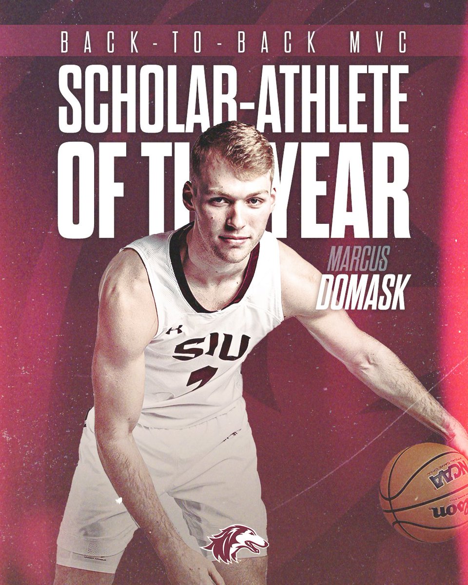 🔙2⃣🔙 @MVCsports Scholar-Athlete of the Year honors for @marcusdomask1 

📰 bit.ly/41xeQlq

#Salukis | #KeepYourChip