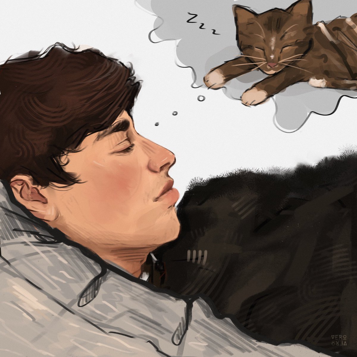 CATGIRLSHIT's tweet image. he’s dreaming about patches /ᐠ - ˕ -マ 

#gnffanart #georgenotfoundfanart #PatchesFanArt