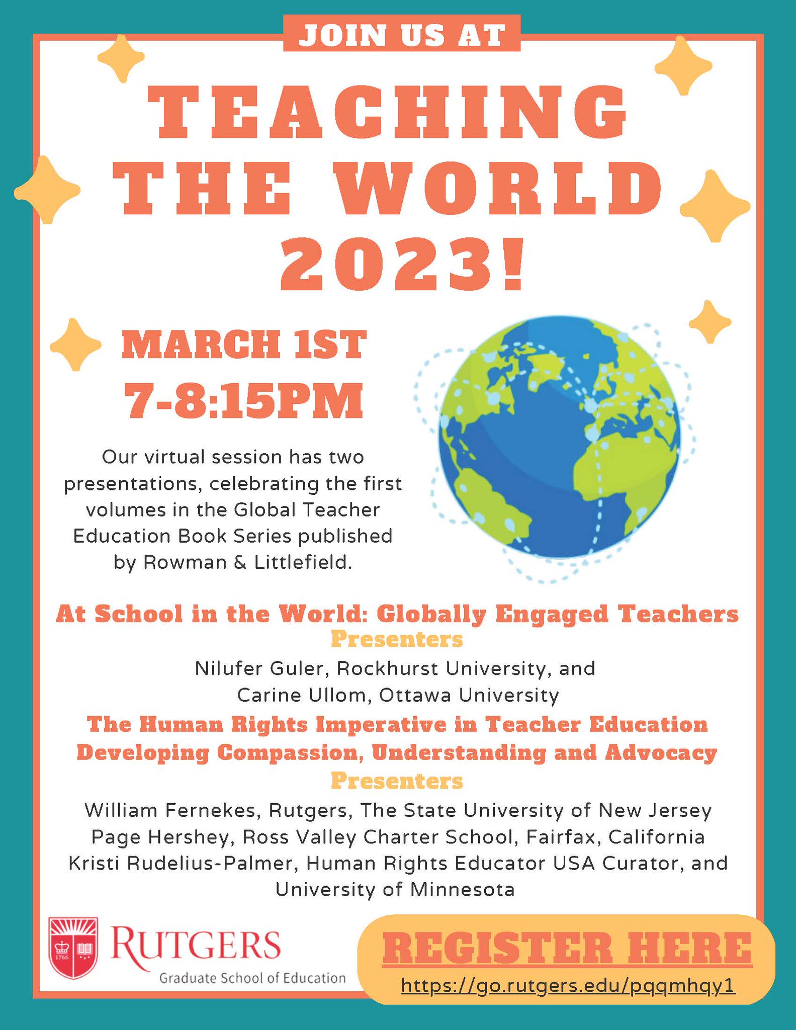 Rutgers Global on Twitter "RutgersGSE is hosting the "Teaching the