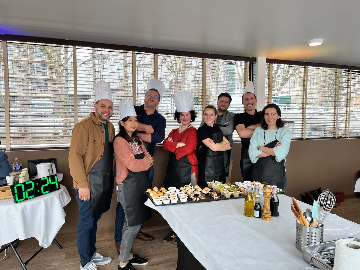 sial_paris's tweet photo. SIAL DAY: our team gathered to reflect on the experience at #SIALParis 2022
🧑‍🍳 We competed in a culinary workshop inspired by #TopChef
⭐️ Our mission: guide the agri-food industry toward progress
🍋 Stay tuned: Exciting surprises coming for the 60th anniversary in #2024! 🔜 https://t.co/a7naUzkAdh