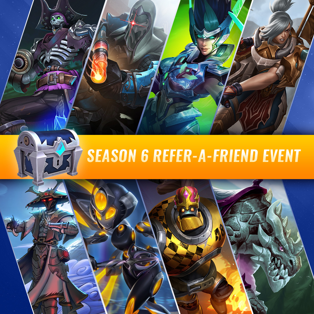 Refer a Friend is BACK! 🥳

Have any friends who haven't visited the Realm, either in a while or never at all? Play together between February 27th and March 13th and earn some sweet rewards!

paladins.com/news/refer-a-f…
