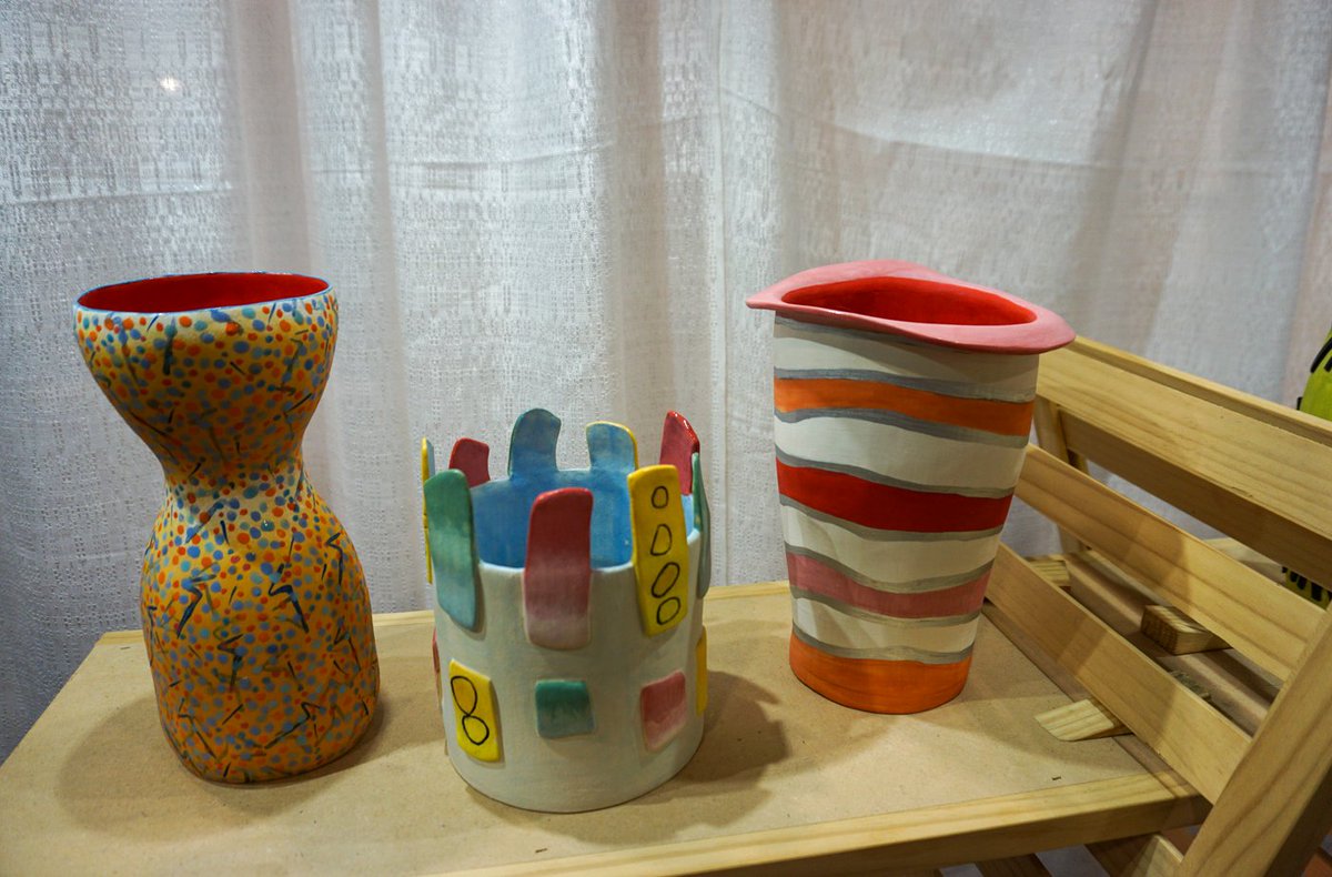 Discover @judyldesimone beautiful hand-built ceramic pieces painted with underglazes and gloss glaze. Fired in an electric kiln for durability and a stunning finish. Booth # 905.

#AmericanHandcrafted #handmade #handmadewithlove #day2 #tradeshow #wholesale #handmadeproducts