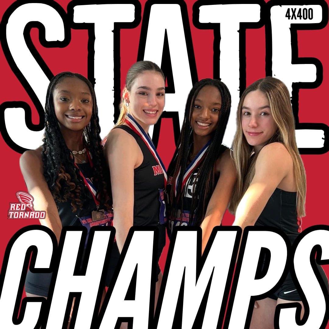 McCaskeyHS's tweet photo. 🆂🆃🅰🆃🅴 🅲🅷🅰🅼🅿🆂 🆇2️⃣

Congrats to McCaskey's 4x800m and 4x400m relay teams. Both teams took 🥇 in the state championships yesterday. 

#McCaskeyAthletics #McCaskeyProud

📷 Credit: @McCaskeyTrack https://t.co/oQzBIzD056