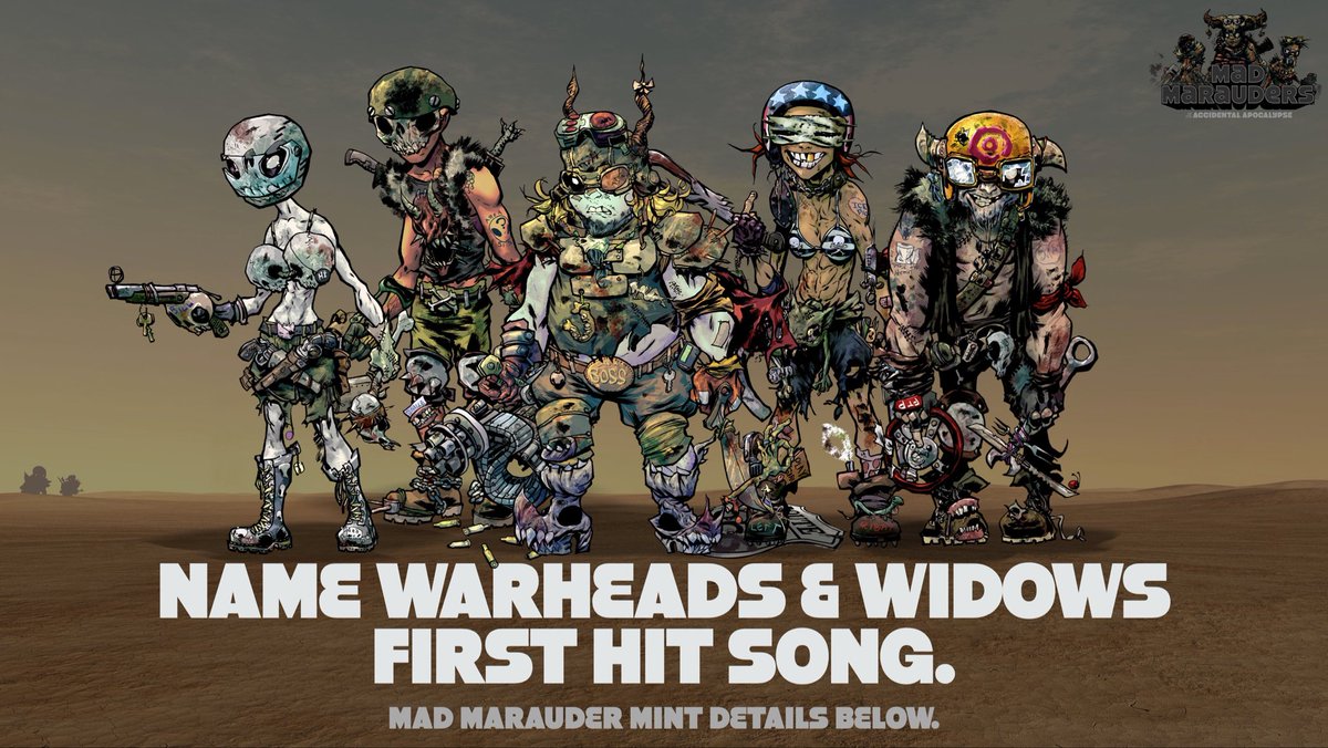 NAME WARHEADS &amp; WIDOWS FIRST HIT SONG!

The best song name wins:
- Nerd #7
- Comic #00

Winner will be decided by the Nerd Team and announced in WW on 03/01/23

- Unlimited submissions allowed
- Must RT