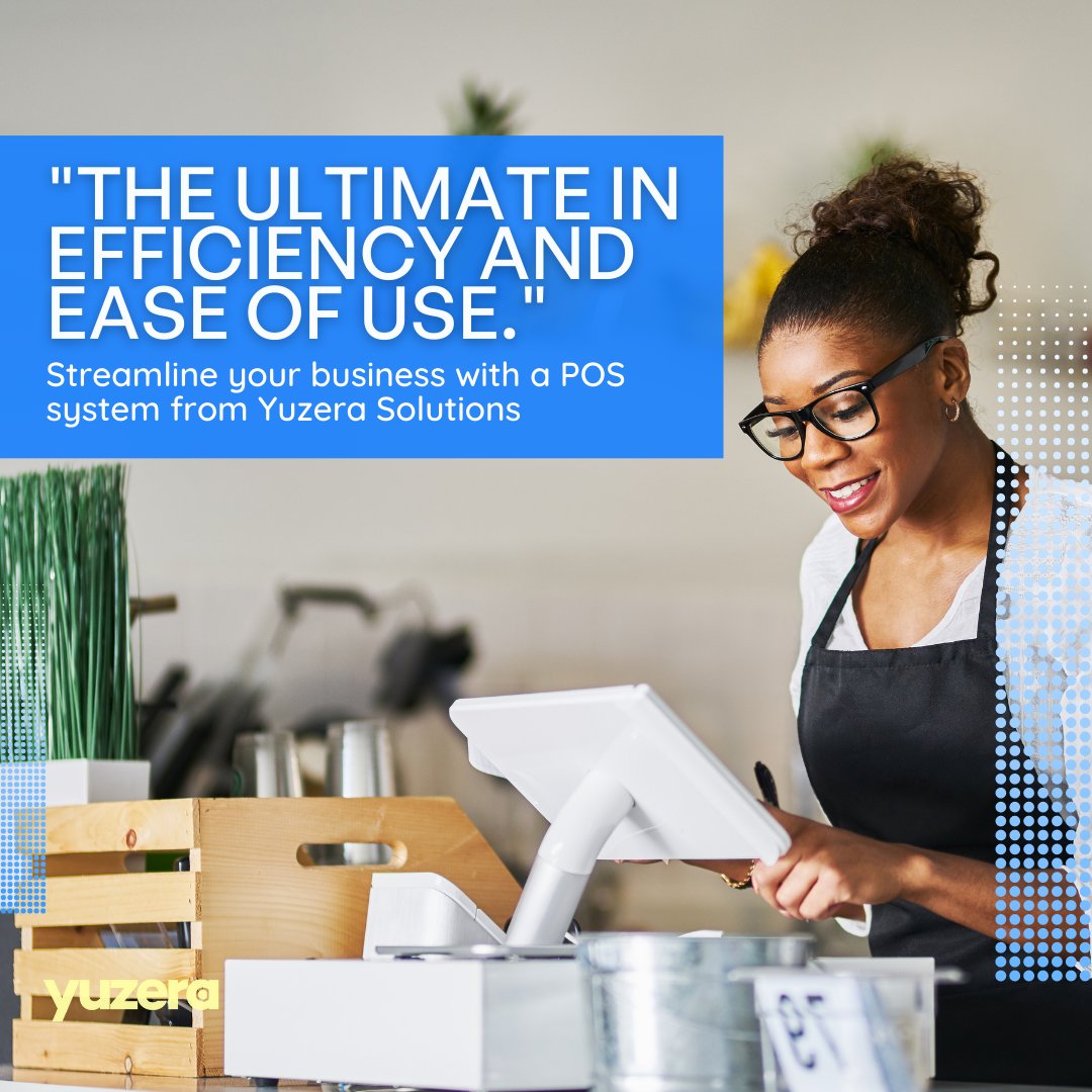 YuzeraOfficial's tweet photo. Revolutionize the way you do business with our innovative POS solutions. 

Contact an advisor today: https://t.co/eQIRbvVDAF

- 
#PaymentProcessing #PaymentSolutions #POSSolutions https://t.co/JdYQTLQkgH
