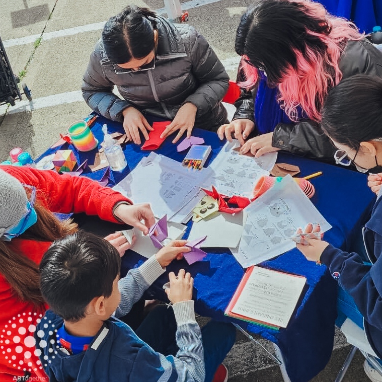 ARTogetherCA's tweet photo. We are thrilled to continue our partnership with Asian Health Services to deliver art activities for last weekend's Community Health and Healing event. ⁠Shout out to our amazing team of Occupational therapy interns, Sam and Shannon who led the art activities! https://t.co/H7A7zyamPl