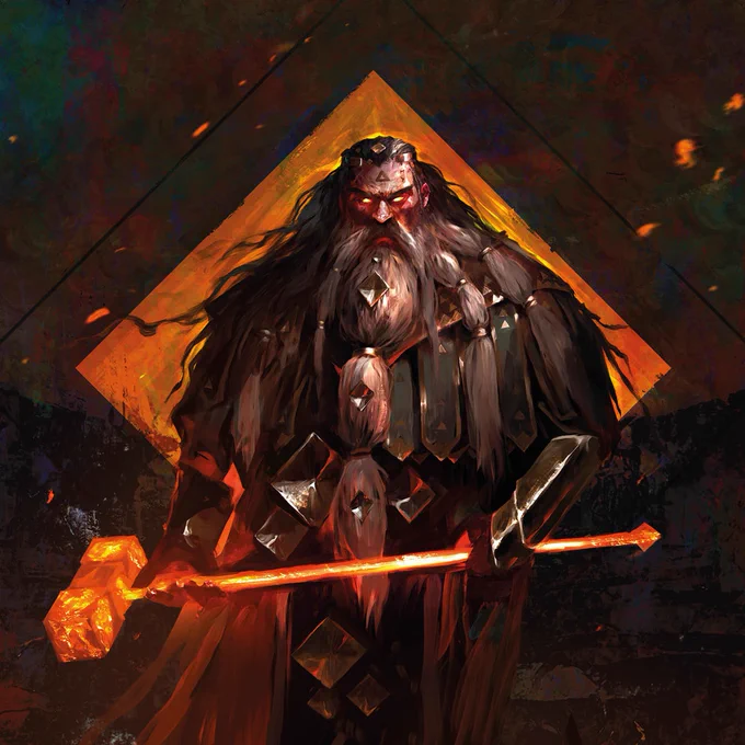 This dwarf from Spellforce is a rune-smith and doesn't look too happy if you ask me. I hope you like these posts of art for the game. I really enjoyed the process of creation and learned a lot! 