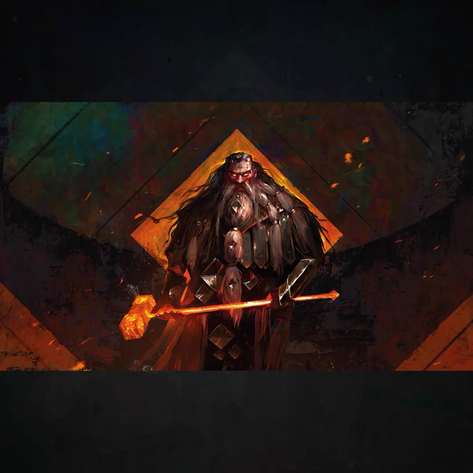 This dwarf from Spellforce is a rune-smith and doesn't look too happy if you ask me. I hope you like these posts of art for the game. I really enjoyed the process of creation and learned a lot! 