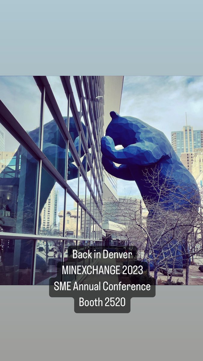StrataWorldwide's tweet image. We are back in Denver for the MINEXCHANGE Annual Conference. Stop by our booth 2520 #smecommunity #minexchange #stratasafety