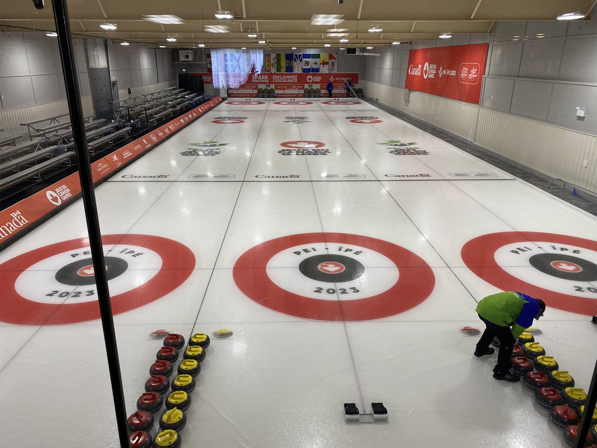 The venue for mixed doubles curling @2023CanadaGames is looking awesome!! @GoTeamOntario