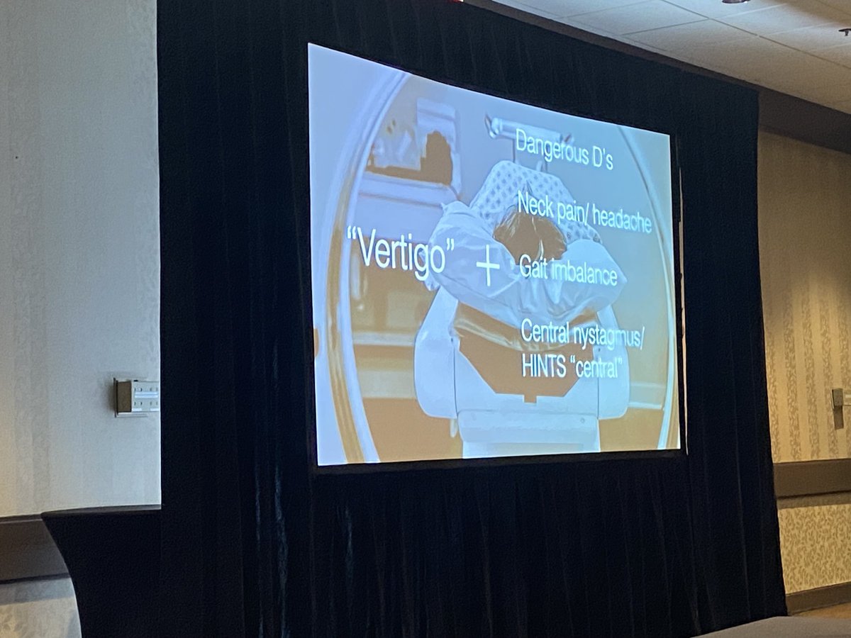 davidcarr333's tweet photo. Vertigo plus 1.  ⁦@petrosoniak⁩  preaching pearls #uoftem23 https://t.co/QNU3HKXp8v