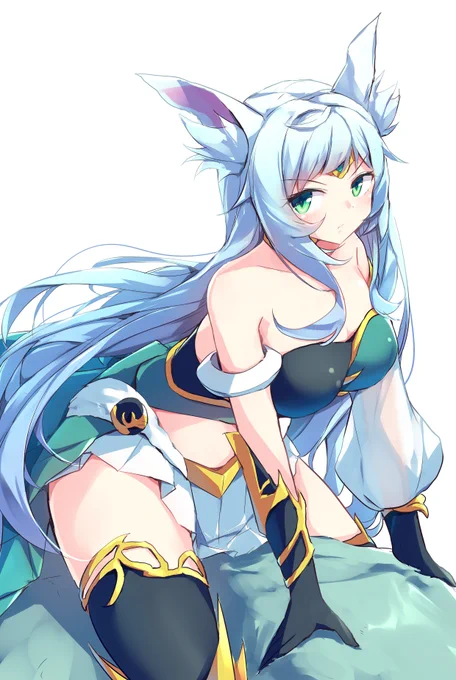 アポロウーサ #遊戯王OCG ノーマルVerと月女神の鏃Verで結構服違うのね 