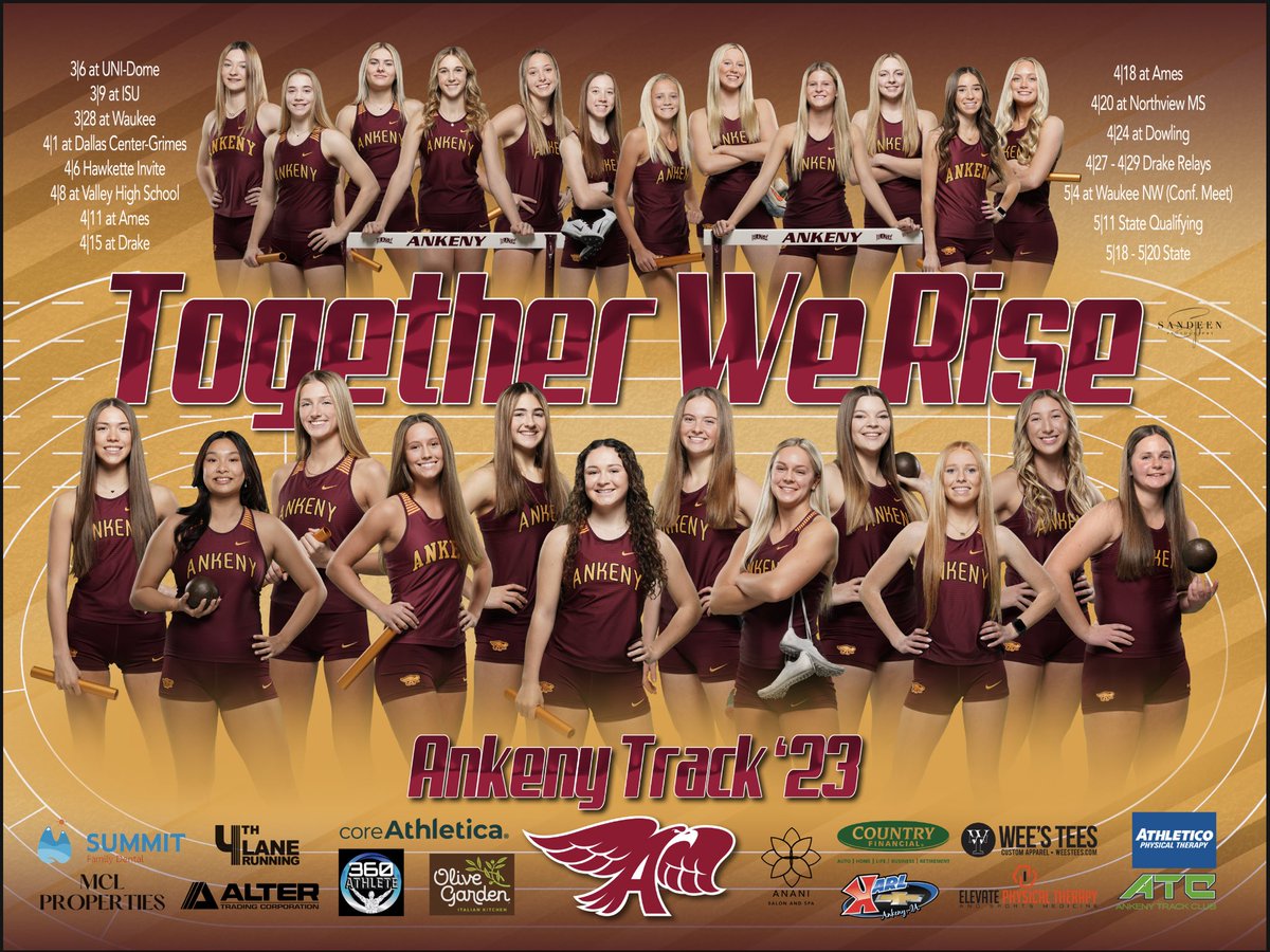 Ankeny Girls Track and Field 2023 #TogetherWeRise