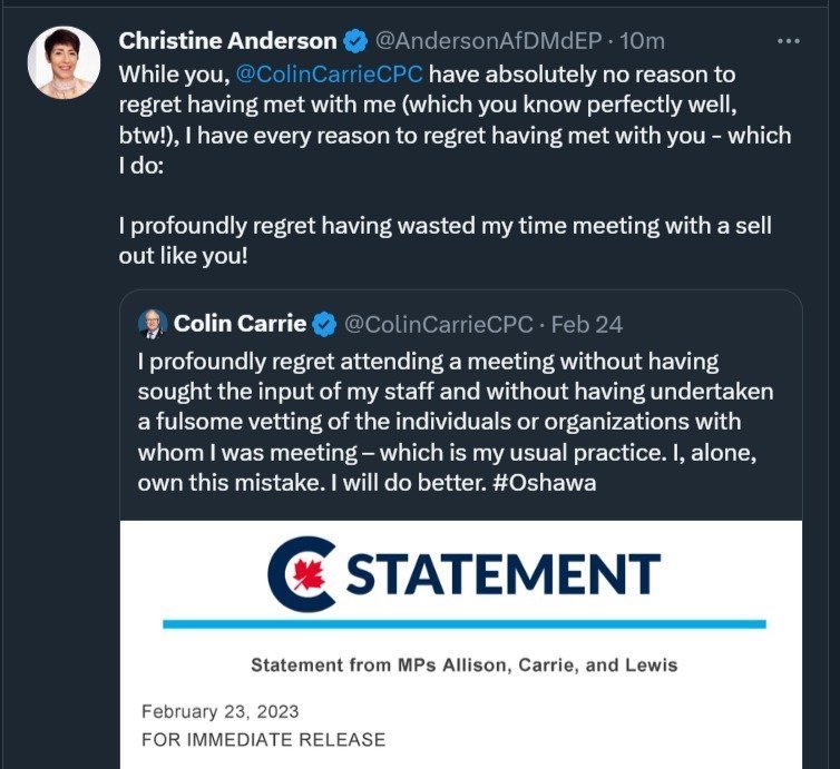 IanDMorrison's tweet image. I love that the person who exposed these MPs for being fully aware that they were meeting with a right-wing extremist was the extremist herself. *Chef’s kiss*