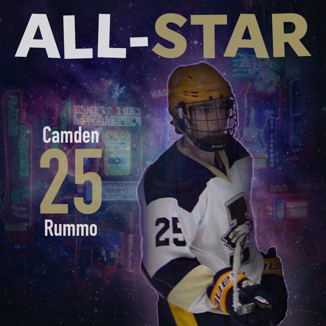 Let’s hear it for your All-Star, Camden Rummo! Rummo has been selected to 3 straight All-Star games, and this is the second year in a row he has been voted as a starter!
Congrats Camden!