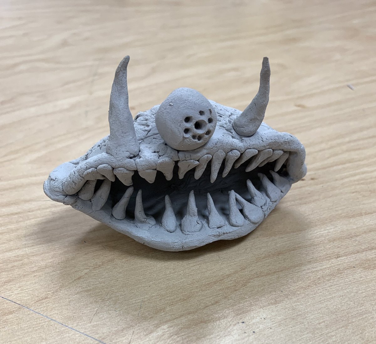MsTyeArt's tweet photo. One of my favorite parts of the clay unit is seeing which students take the medium and run with it. #HornDreamsBig https://t.co/Nqn6QJzylr