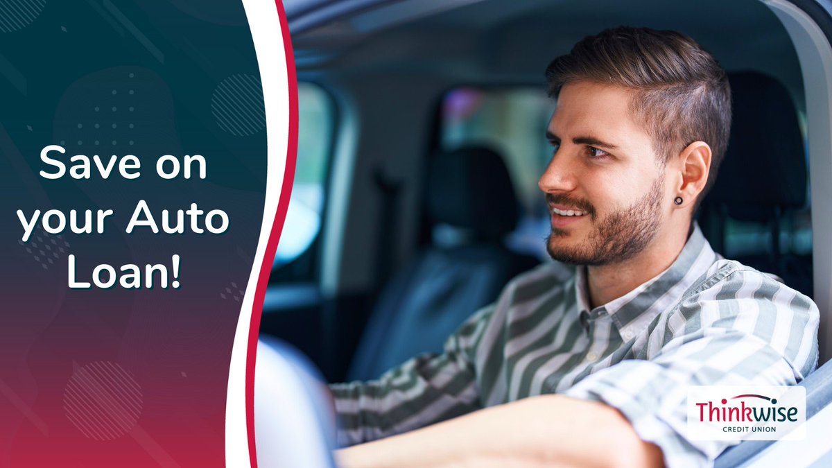 Save on your Auto Loan! 🚘 Refinance your Auto Loan to possibly lower your monthly payment. Our competitive rates and flexible terms are hard to beat! Apply today!

Apply now: bit.ly/30mYBtB

#Thinkwise
#CreditUnion