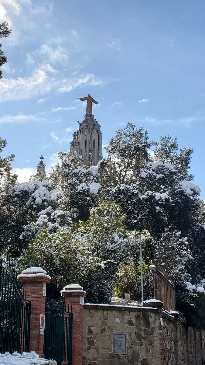 PauCT4's tweet photo. Així aguantava la neu al Tibidabo durant el dia! Una nevada digna de recordar.

 #NEUCAT @fans_de_neu @alexmegapc @meteopolita @comandotibidabo @TomasMolinaB https://t.co/AdtPUnepnH