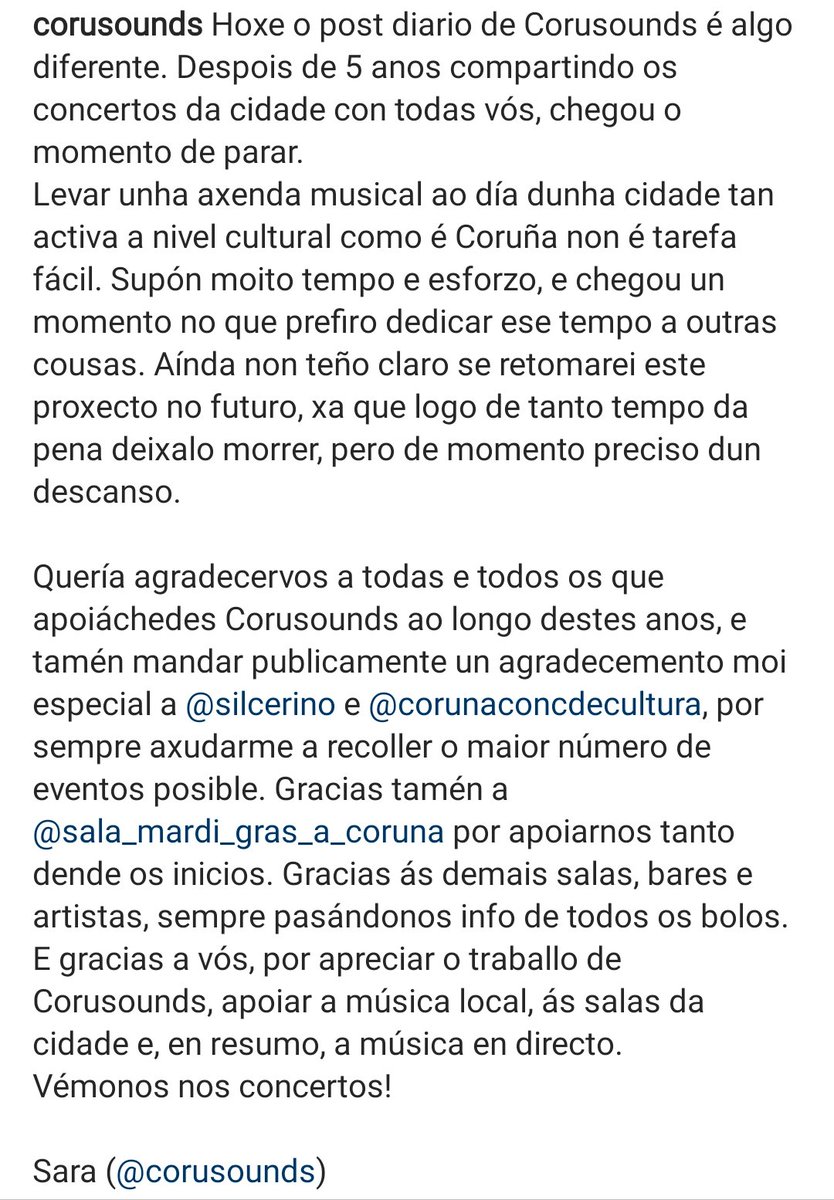 corusounds's tweet photo. Comunicado de despedida👋🏼 https://t.co/VQRtBU5UTg